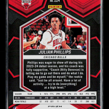2024 Panini Mosaic Julian Phillips #224 Green RC