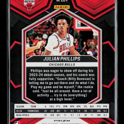 2024 Panini Mosaic Julian Phillips #224 Green RC