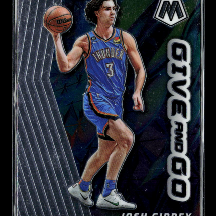 2023 Panini Mosaic Basketball Josh Giddey #7 Give and Go