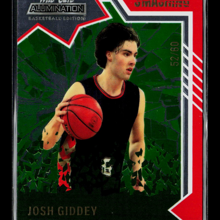 2022 Wild Card Alumination Edition Smashing Josh Giddey #SM-16 Green 52/60