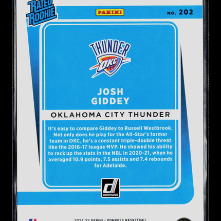 2021 Panini Donruss Josh Giddey #202