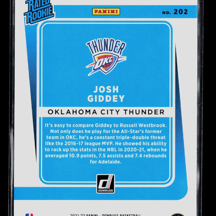 2021 Panini Donruss Josh Giddey #202