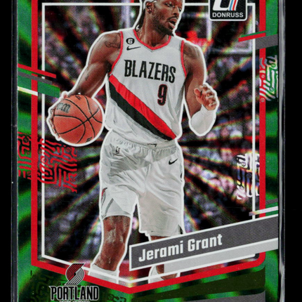 2023 Donruss Jerami Grant #102 Green Laser