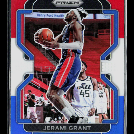 2021 Panini Prizm Jerami Grant #76 Red White Blue