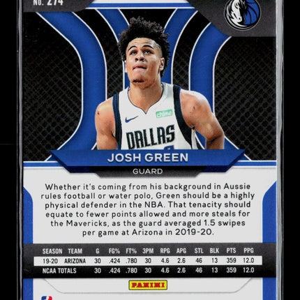 2021 Panini Prizm Josh Green #274 RC