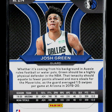2021 Panini Prizm Josh Green #274 Red Ice RC