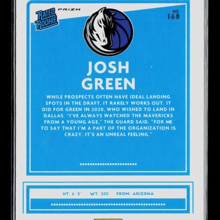 2021 Donruss Optic Basketball Josh Green #168 Blue Velocity