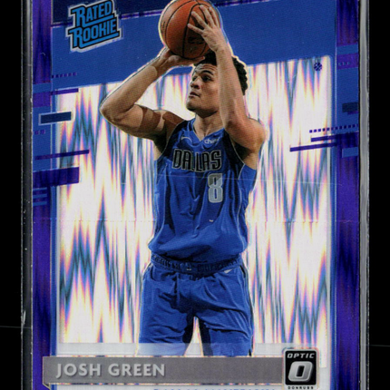 2021 Panini Donruss Optic Josh Green #168 Purple Shock