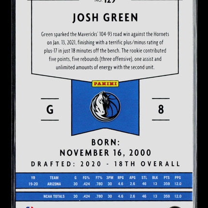 2021 Panini Chronicles Panini Basketball Josh Green #129