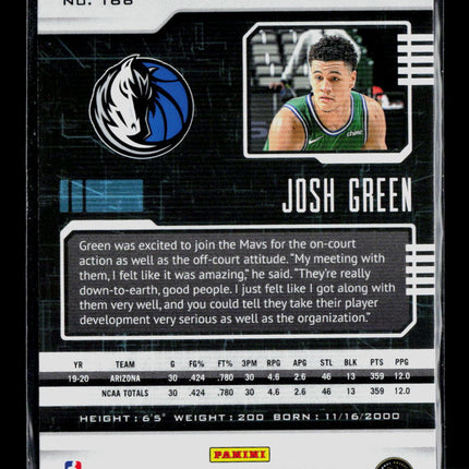 2021 Panini Chronicles Playbook Josh Green #166 RC