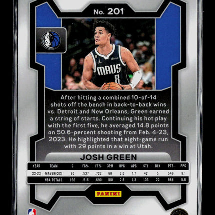 2023 Panini Prizm Josh Green #201 Ice