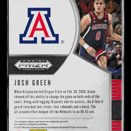 2020 Panini Prizm Draft Picks Josh Green #61 Purple Wave RC