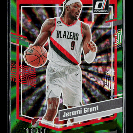 2023 Donruss Jerami Grant #102 Green Laser