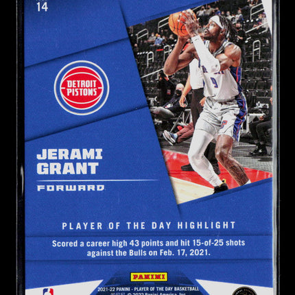 2022 Panini Player of the Day Jerami Grant #14 /199