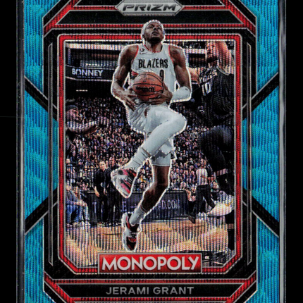 2023 Panini Prizm Monopoly Basketball Jerami Grant #75 Light Blue Wave