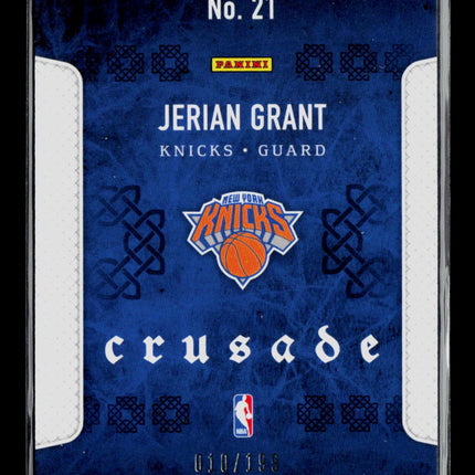 2016 Panini Excalibur Crusade Jerian Grant #21 Blue 010/199 RC