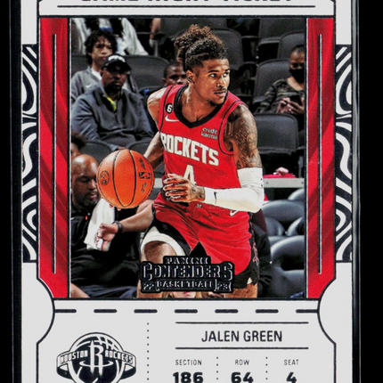 2023 Panini Contenders Jalen Green #17 Game Night Ticket