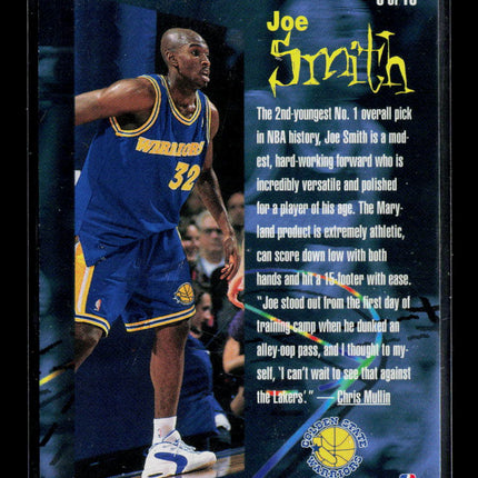 1996 Fleer Hot Packs Rookie Phenom Joe Smith #6 of 10