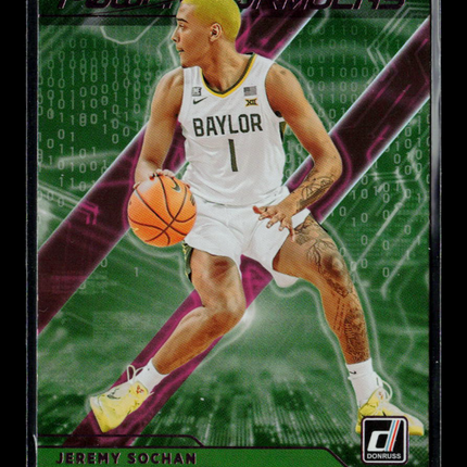 2022 Panini Chronicles Donruss Draft Picks Jeremy Sochan #PF-JSO Power Formulas