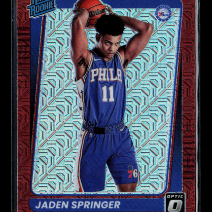 2022 Panini Donruss Optic Jaden Springer #197 Red Choice