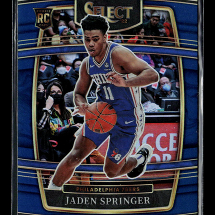 2022 Panini Select Jaden Springer #85 Blue RC