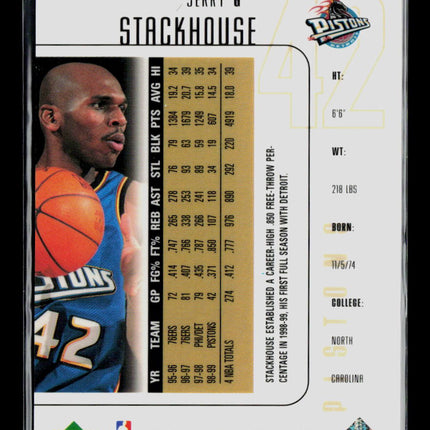 1999 Upper Deck SPx Jerry Stackhouse #20