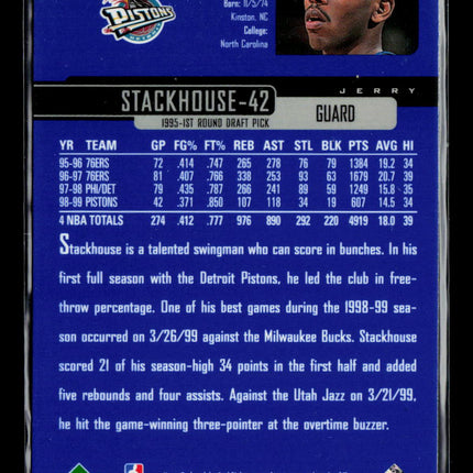 1999 Upper Deck Jerry Stackhouse #38