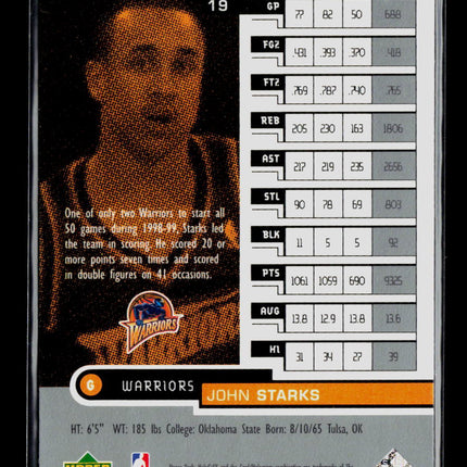1999 Upper Deck HoloGrFX John Starks #19
