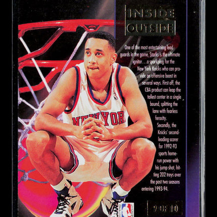 1994 Fleer Ultra Inside/Outside John Starks #9