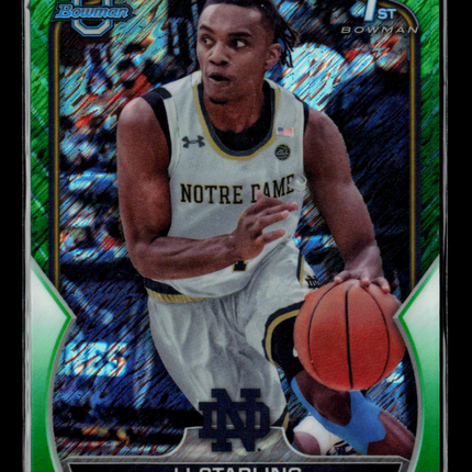 2020 Bowman University JJ Starling #37 Green Shimmer 05/99