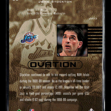 1999 Upper Deck Ovation John Stockton #56