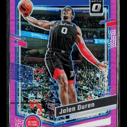 2024 Donruss Optic Jalen Duren #187 Pink Hyper