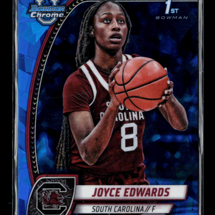 2025 Bowman Chrome University Joyce Edwards #36 Blue Sapphire