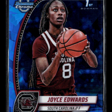 2025 Bowman Chrome University Sapphire Joyce Edwards #36 Blue