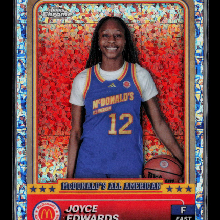 2024 Topps Chrome McDonald's All American Joyce Edwards #53 Flurry