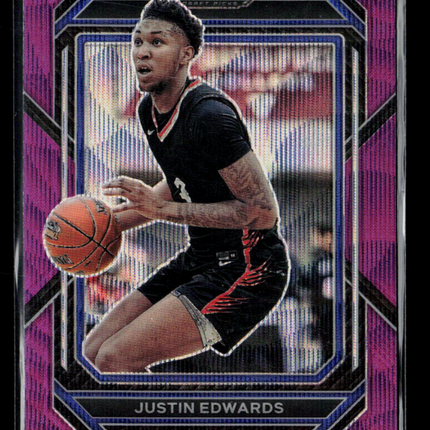 2023 Panini Prizm Draft Picks Justin Edwards #26 Purple