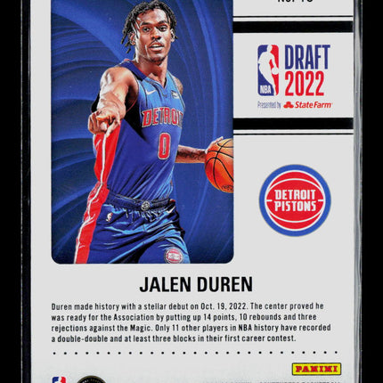 2023 Panini Contenders Basketball Draft Class Jalen Duren #18
