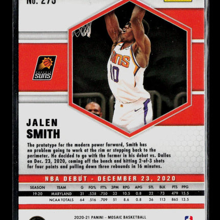 2021 Panini Mosaic Jalen Smith #275 Orange RC