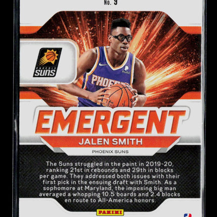2021 Panini Prizm Emergent Jalen Smith #9 RC
