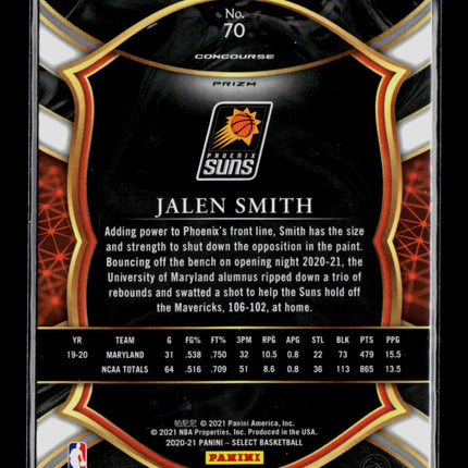 2021 Panini Select Jalen Smith #70 RC Blue Purple Ice