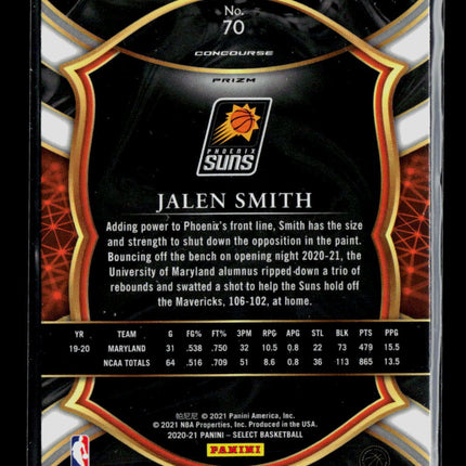 2021 Panini Select Jalen Smith #70 Silver Prizm RC