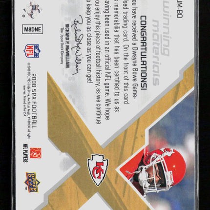 2008 SPx Dwayne Bowe #WM-BO 101/149 Jersey