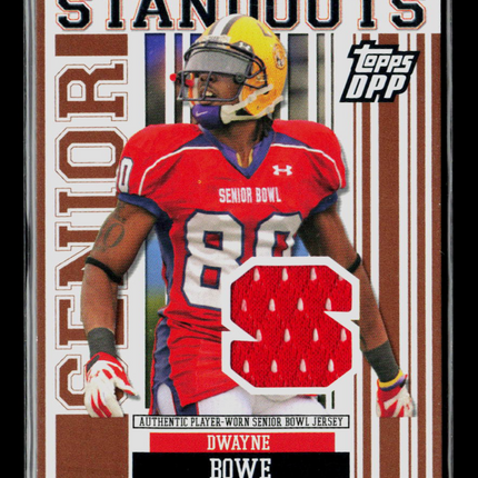 2007 Topps Draft Picks & Prospects Dwayne Bowe #SS-DBO Jersey Relic
