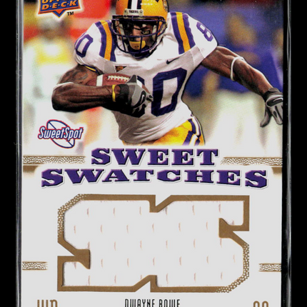 2010 Upper Deck Sweet Spot Sweet Swatches Dwayne Bowe #SSW-25 Jersey Swatch