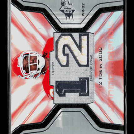 2007 SPx Winning Materials Dwayne Bowe #WMS-DW Memorabilia Jersey