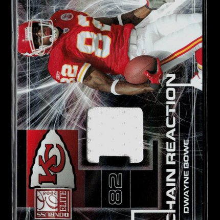 2008 Donruss Elite Chain Reaction Dwayne Bowe #CR-20 197/199 Memorabilia Jersey