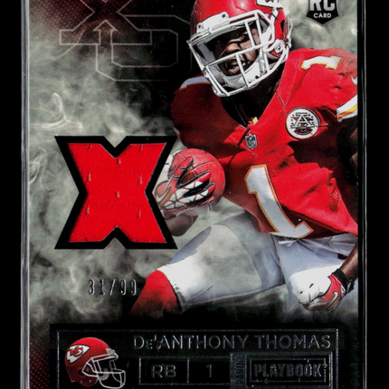 2014 Panini Playbook De'Anthony Thomas #RXO-DT RC 31/99 Jersey