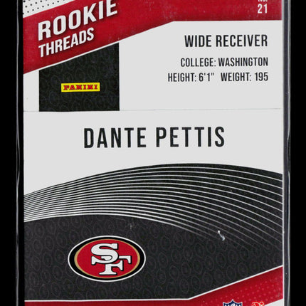 2018 Donruss Rookie Threads Dante Pettis #21 Rookie Threads Jersey