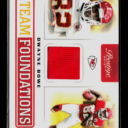 2012 Panini Prestige Team Foundations Dwayne Bowe #10 187/249 Jersey