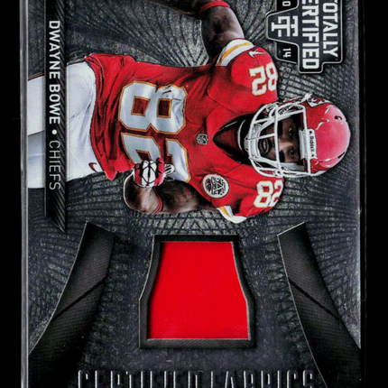 2014 Panini Totally Certified Dwayne Bowe #CF-DB Certified Fabrics Jersey